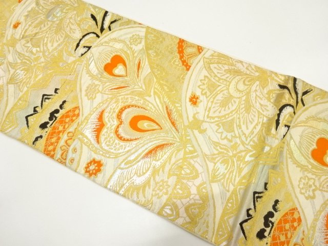 JAPANESE KIMONO / ANTIQUE HANAGARI KIMONO FOR SUMMER PATTERN-WOVEN FUK